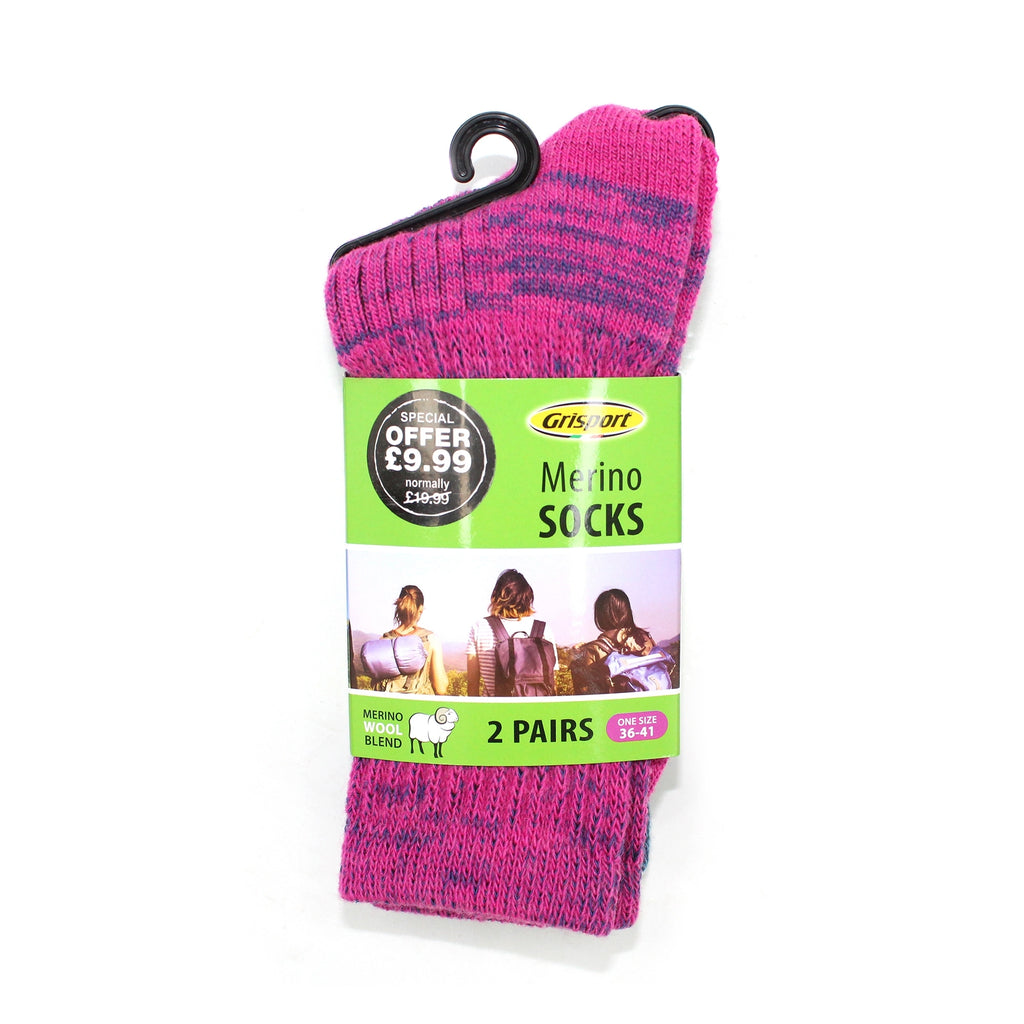 Ladies Merino Wool Socks (2 Pair pack)
