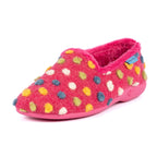 Helix Pink Polka Dot Slipper