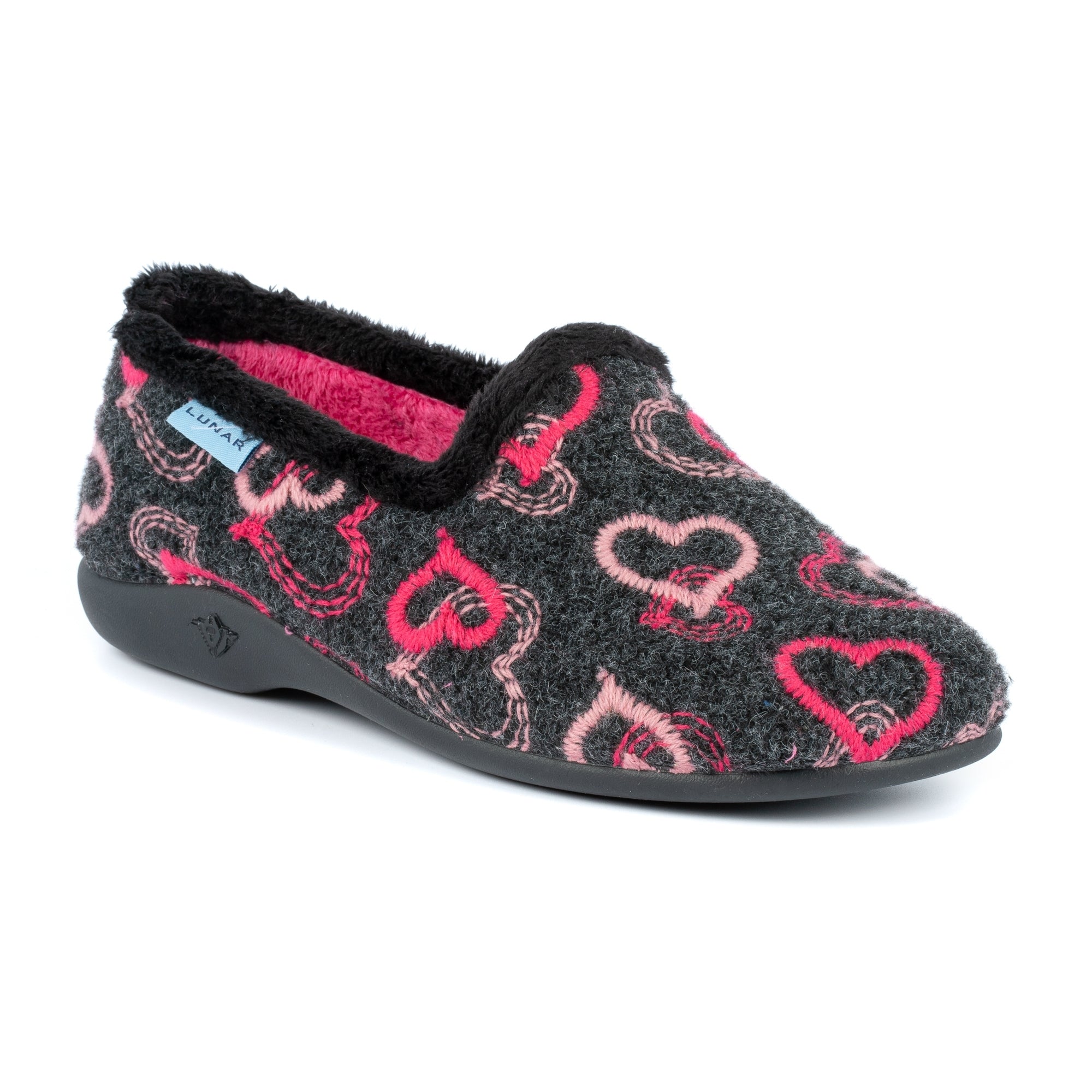 Jolly Black Heart Full Slipper