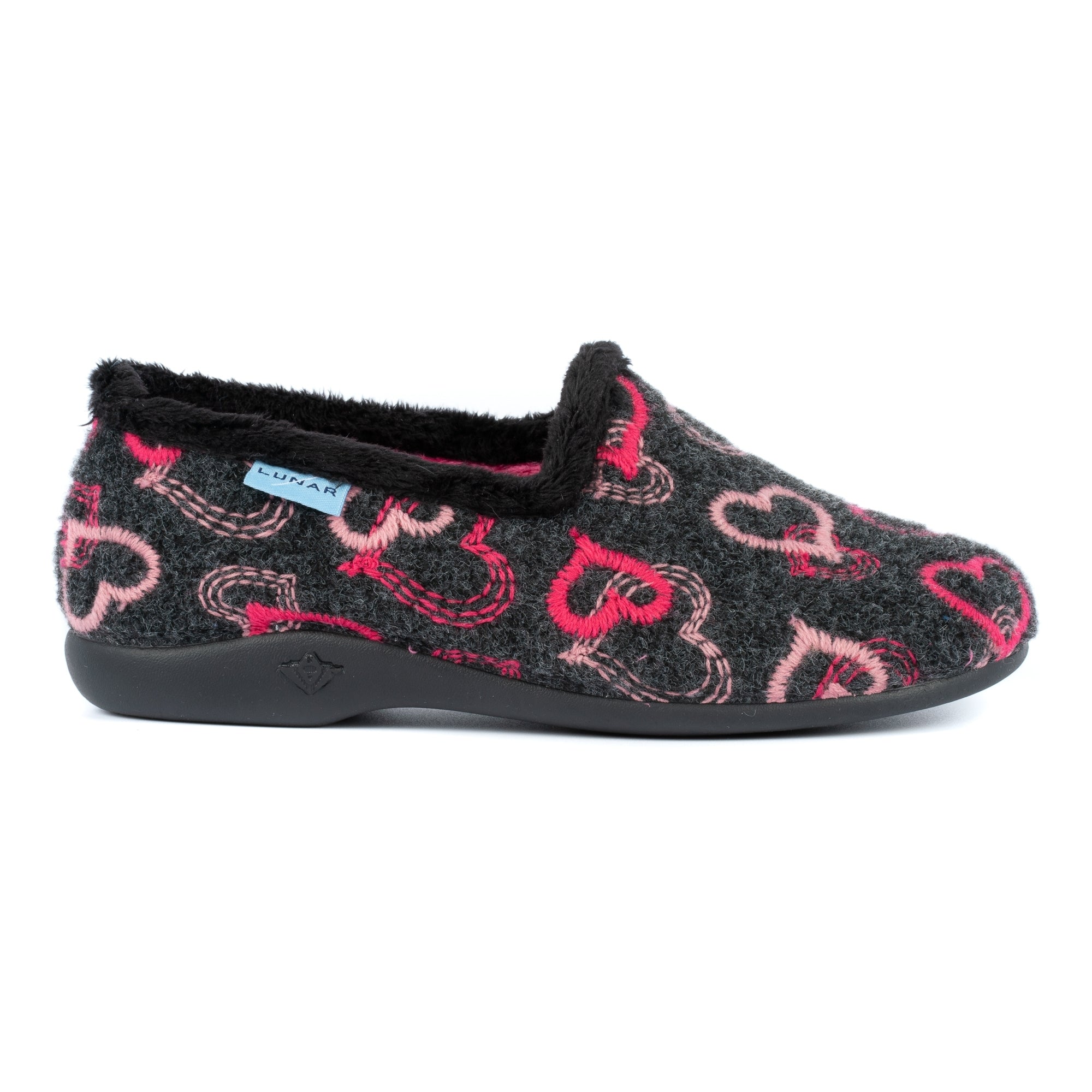 Jolly Black Heart Full Slipper