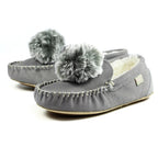 Lazy Dogz Bessie Grey Suede Slipper