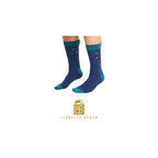 LLB Mens Navy Animal Socks