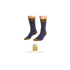 LLB Mens Navy Animal Socks