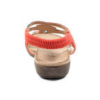 Mariella Orange Beaded Sandal