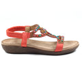 Mariella Orange Beaded Sandal