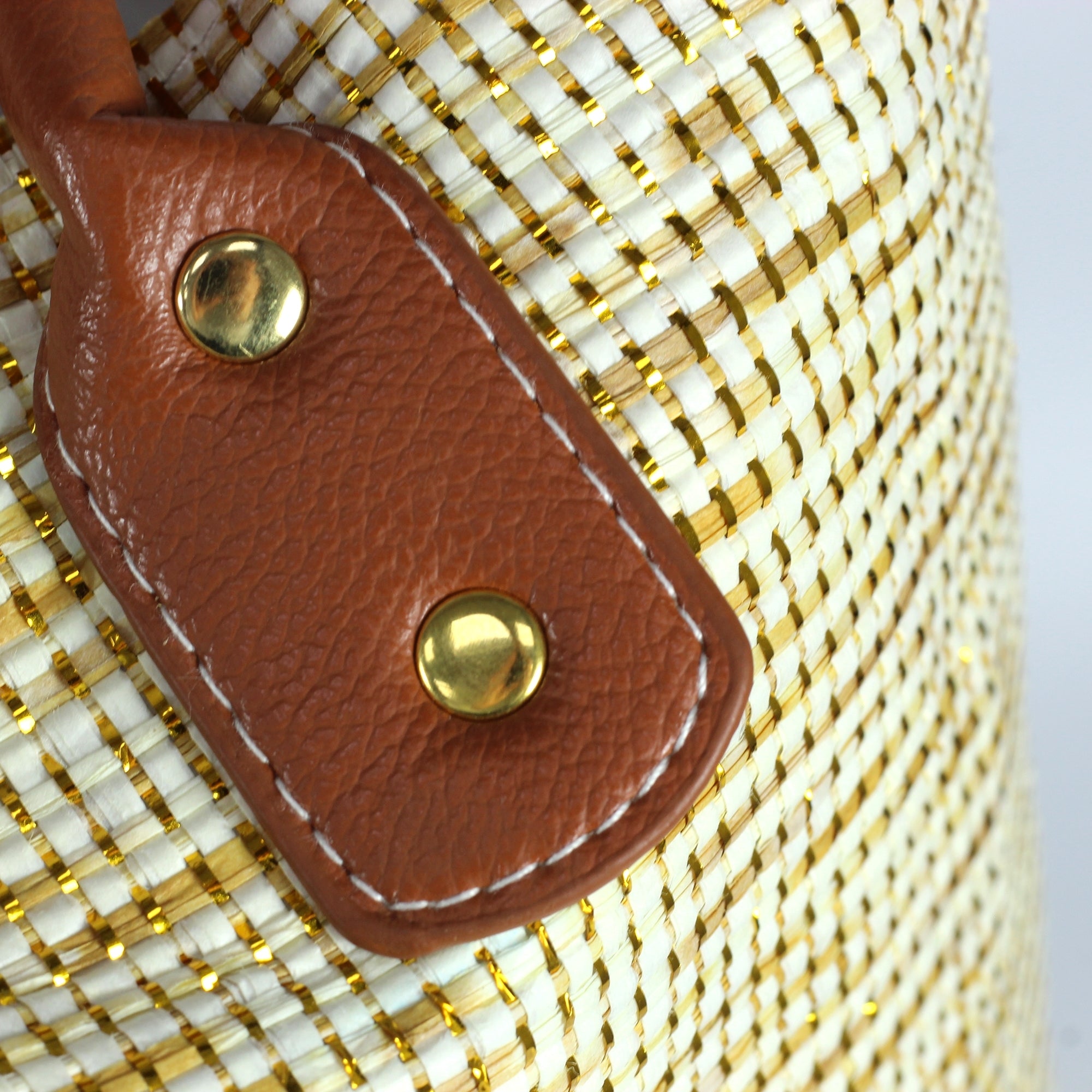Bryon Metallic Beach Bag