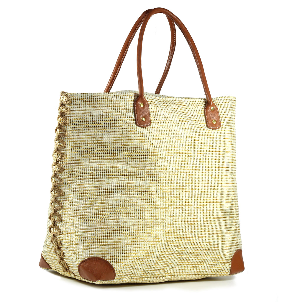 Bryon Metallic Beach Bag