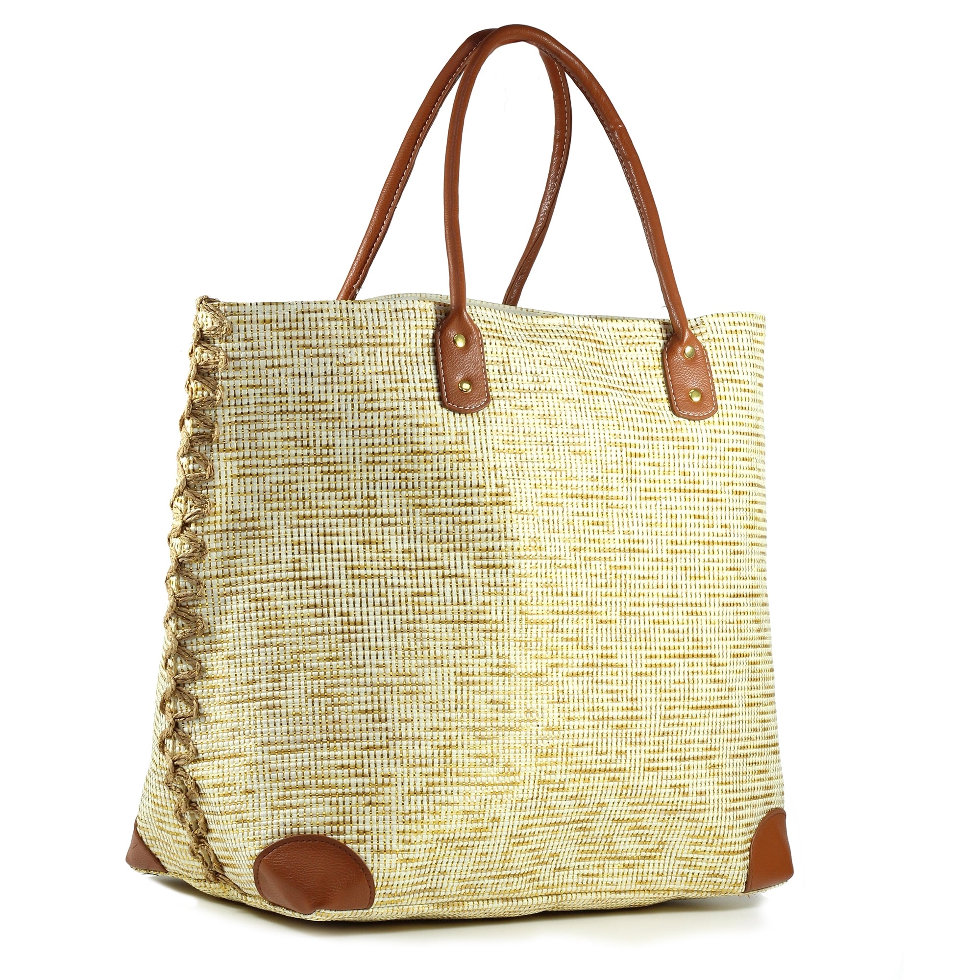 Bryon Metallic Beach Bag