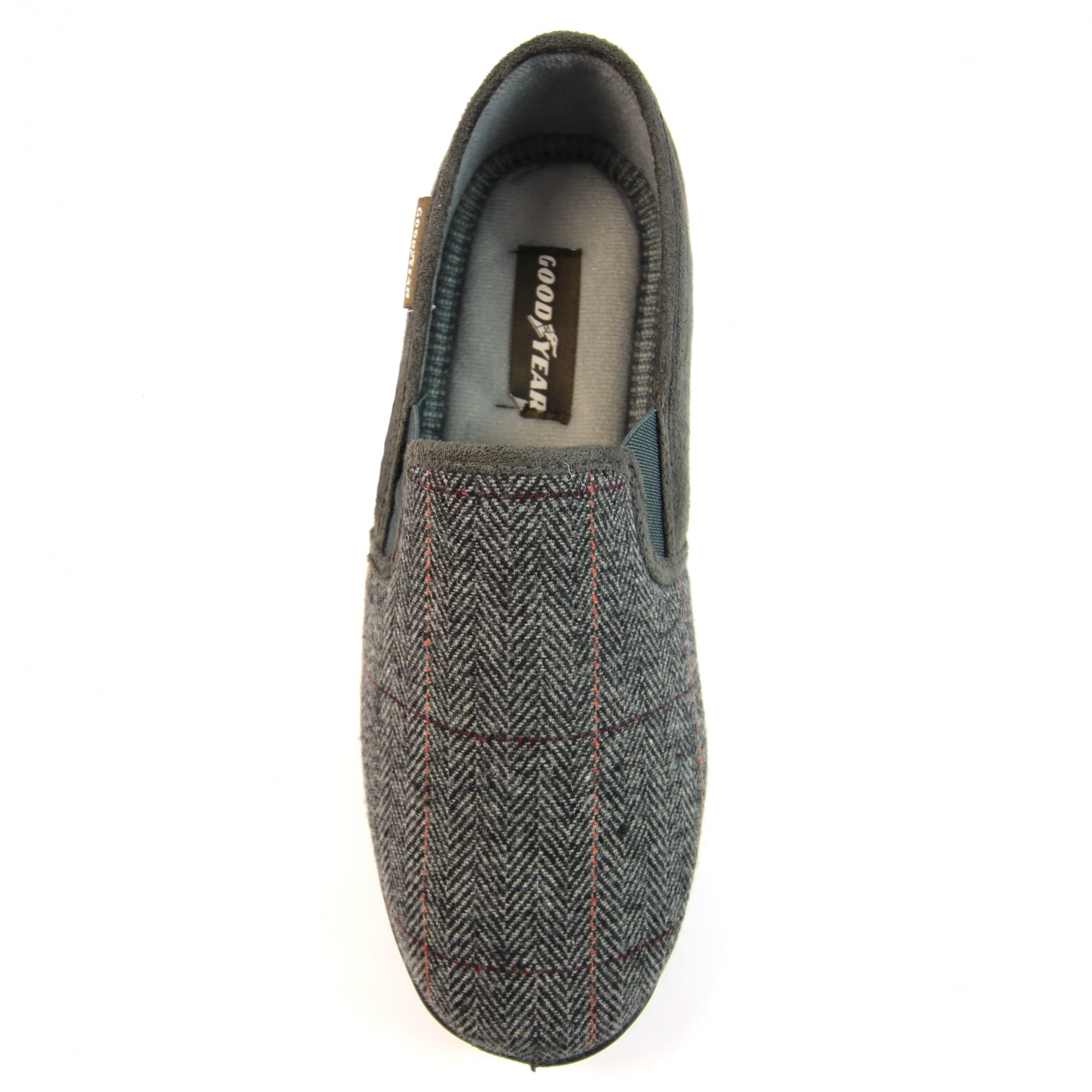 Harrison Grey Tweed Slipper