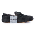 Mens Lumber Check Felt Moccasin Slipper