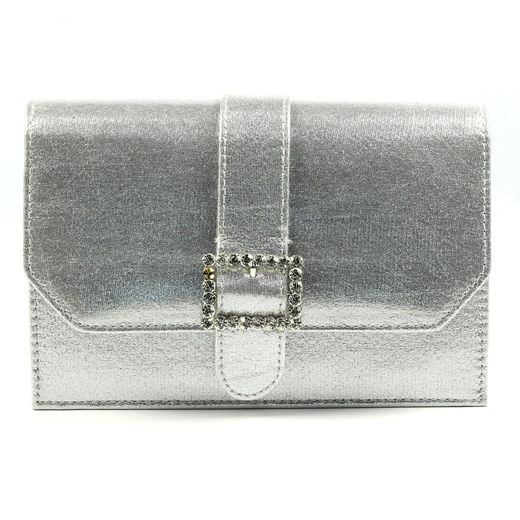 Trixabel Silver Satin Bag