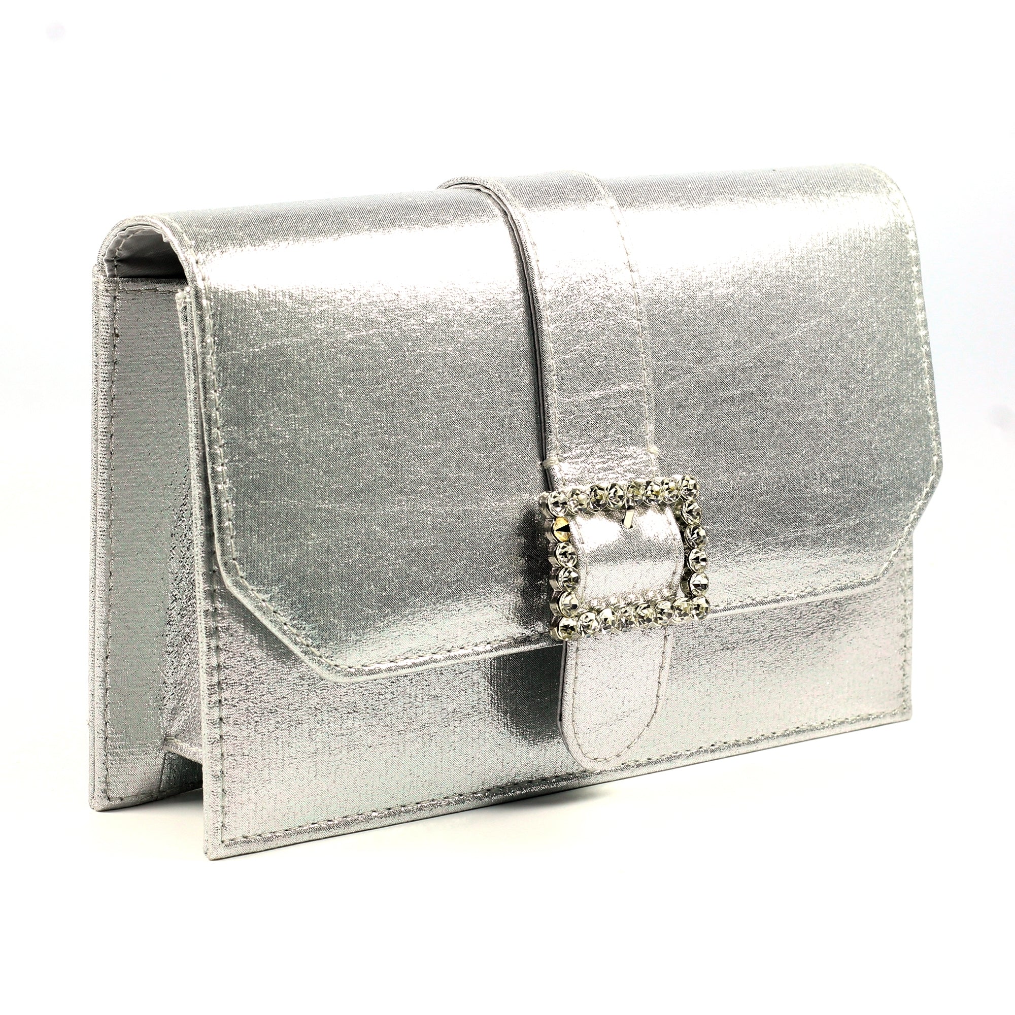 Trixabel Silver Satin Bag