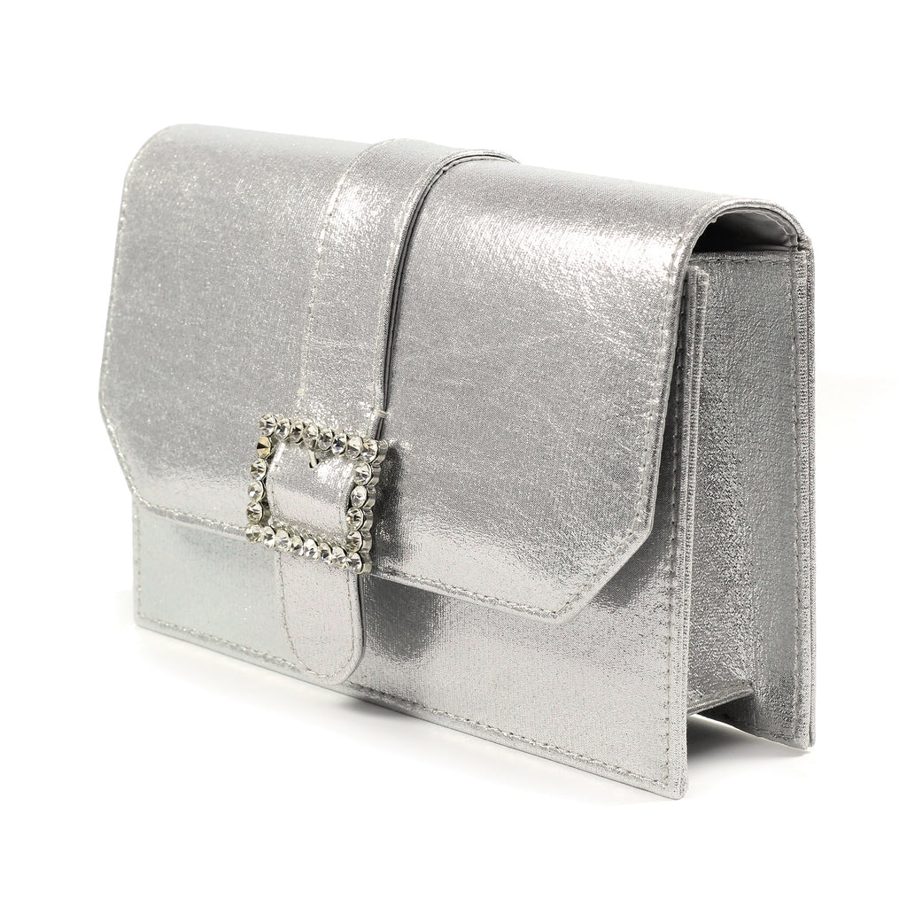 Trixabel Silver Satin Bag