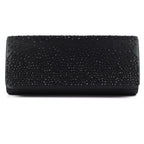 Lucia Black Satin Bag