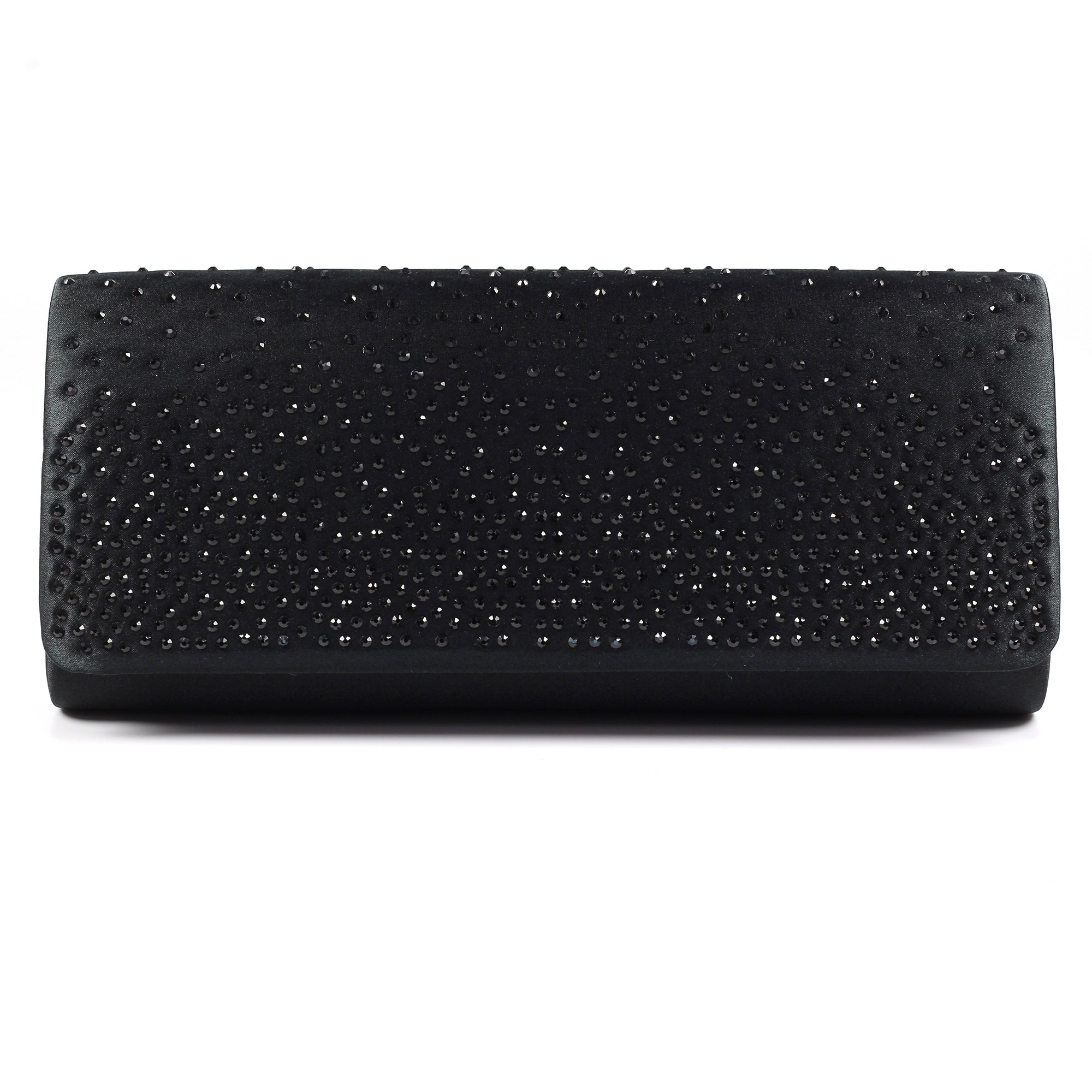 Lucia Black Satin Bag