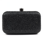 Regal Black Gemstone Clutch