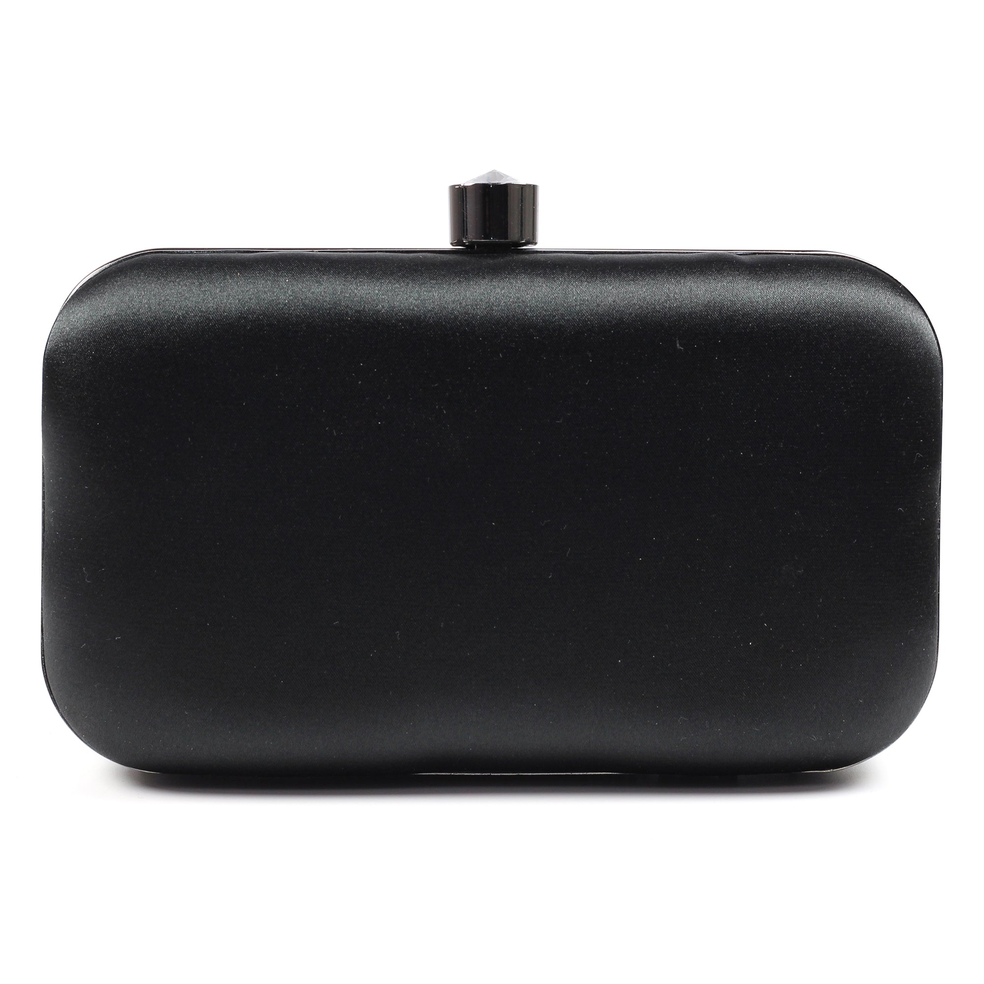 Regal Black Gemstone Clutch