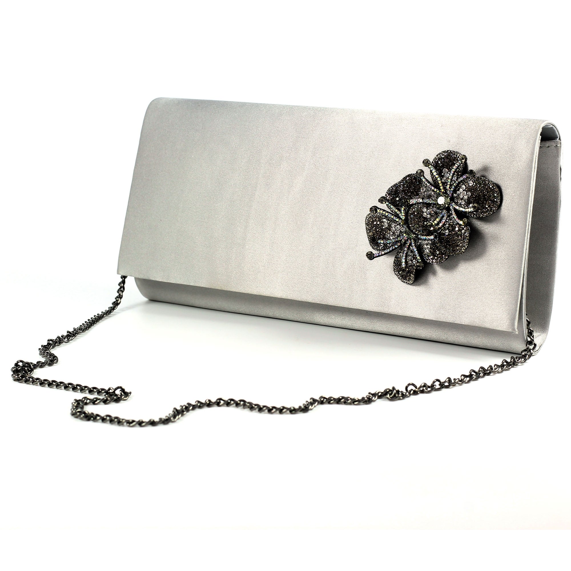 Ankara Dark Grey Satin Bag