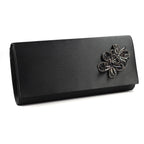 Ankara Black Satin Bag
