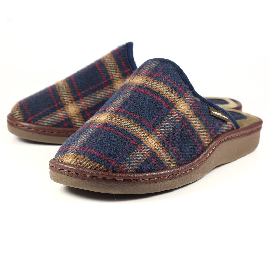 Frank Blue Mule Slipper