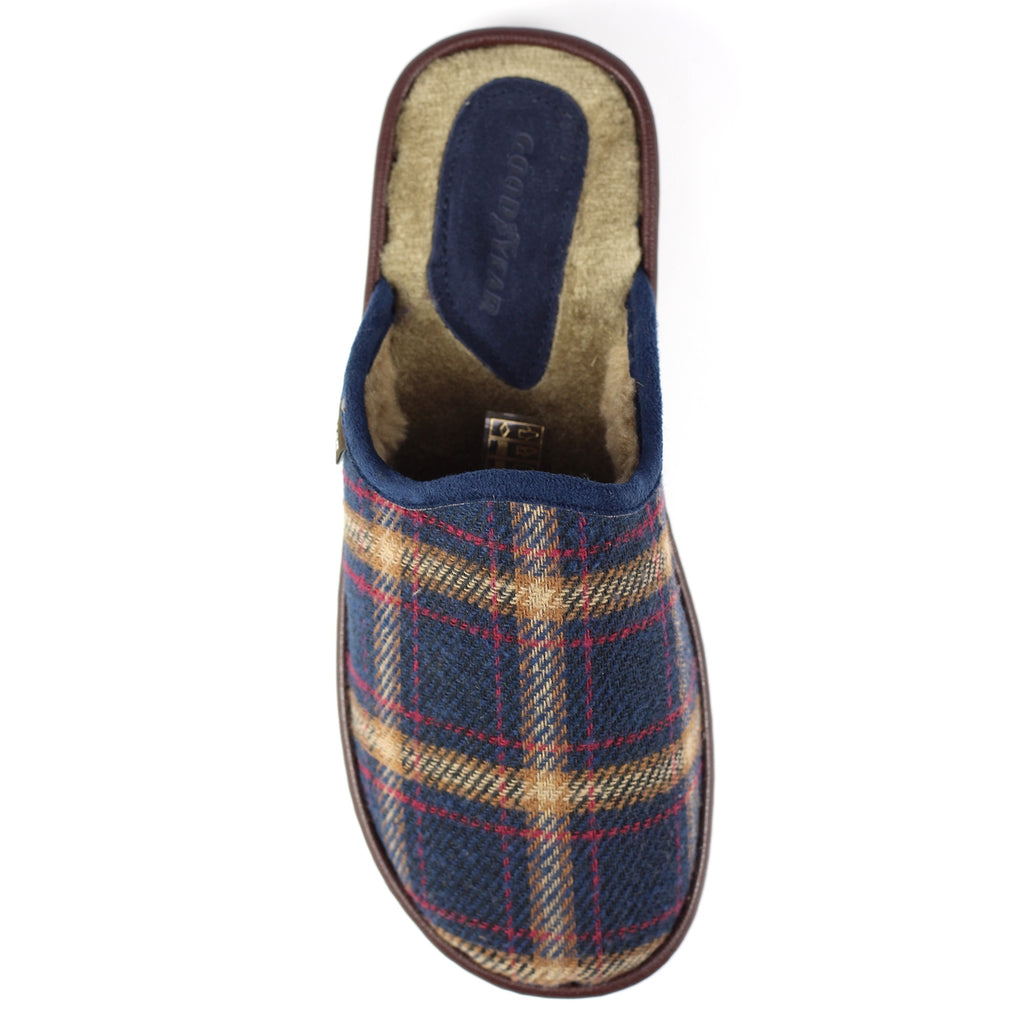 Frank Blue Mule Slipper