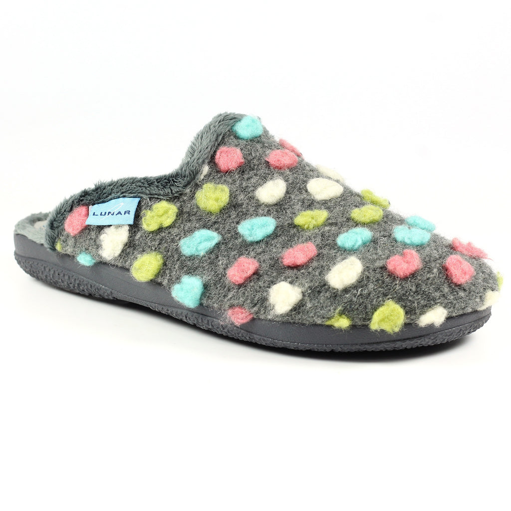 Montreal Grey Mule Slipper
