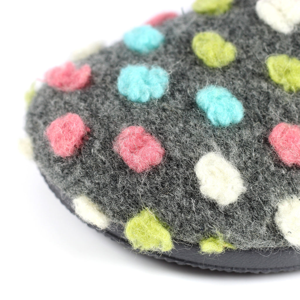 Montreal Grey Mule Slipper