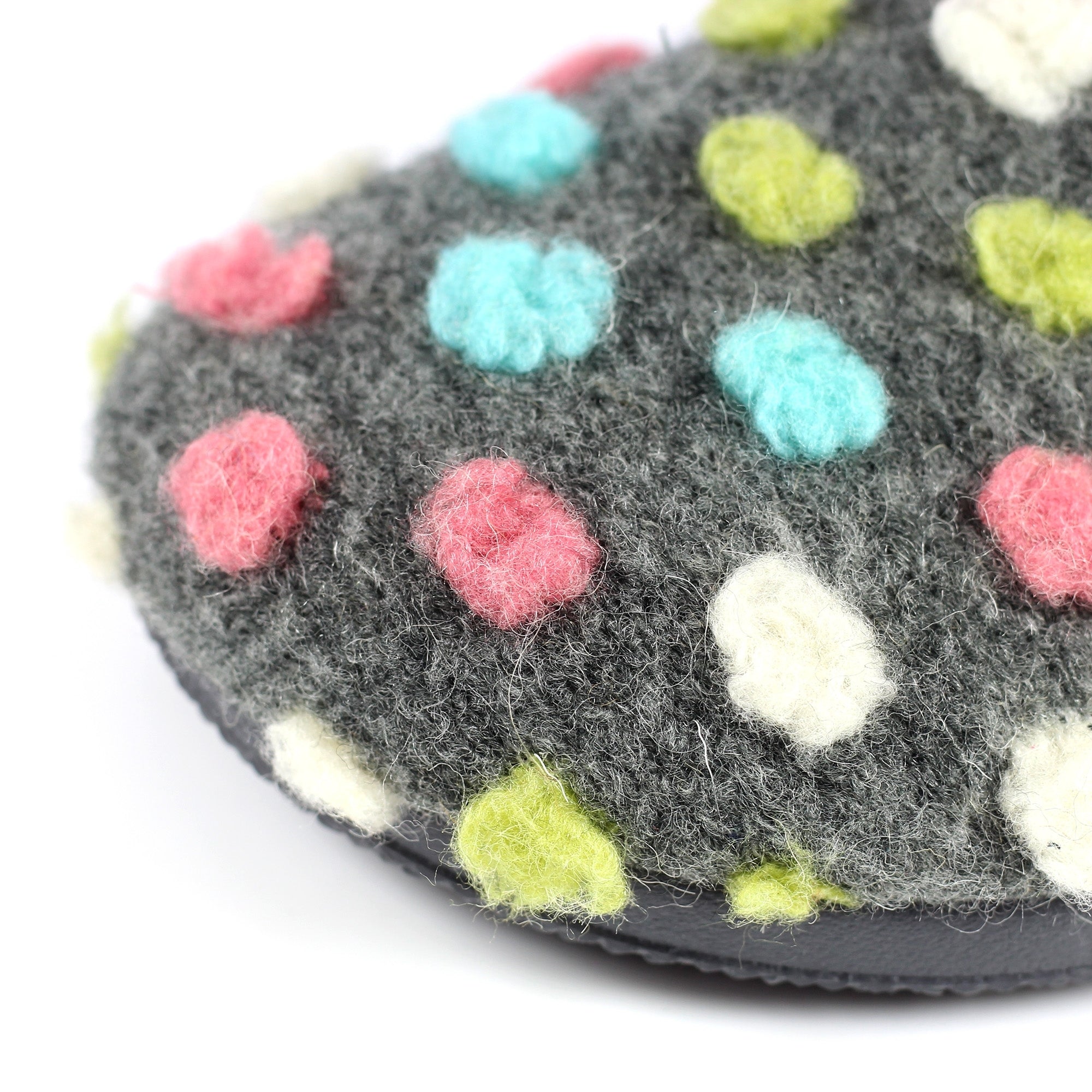 Montreal Grey Mule Slipper