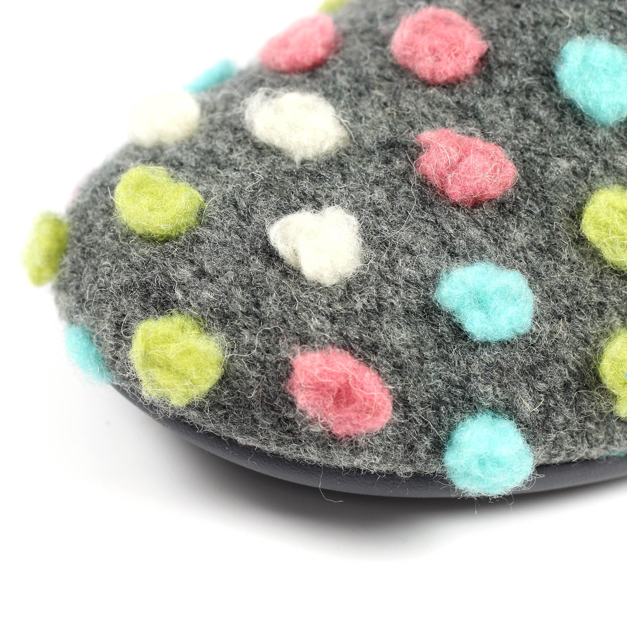 Helix Grey Polka Dot Slipper