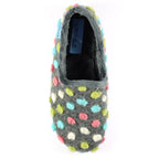 Helix Grey Polka Dot Slipper