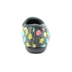 Helix Grey Polka Dot Slipper