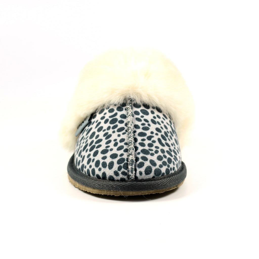 Dane Ocelot Suede Mule Slipper