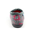 Jolly Grey Heart Full Slipper