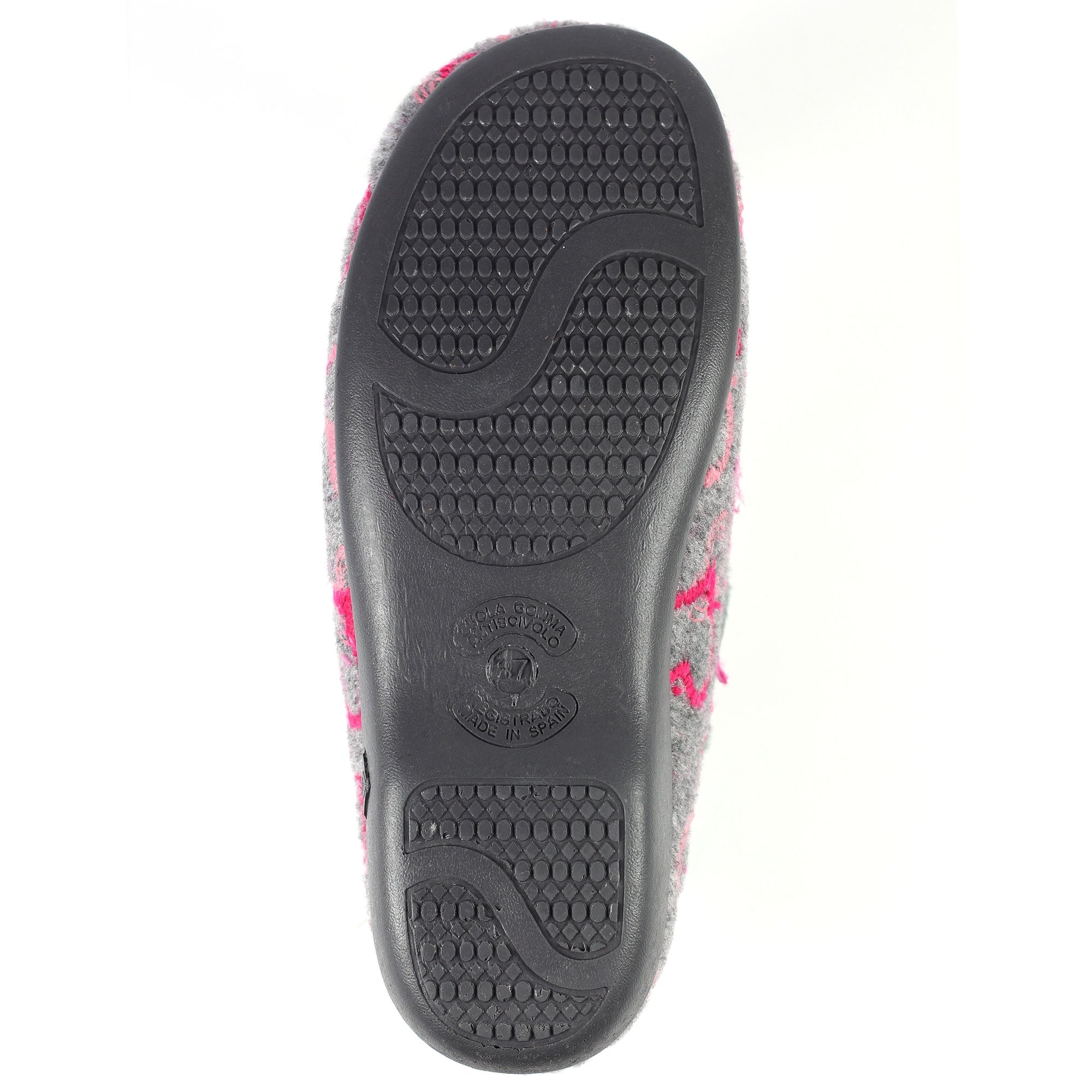 Jolly Grey Heart Full Slipper
