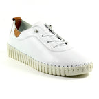 Flamborough White Leather Shoe
