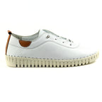 Flamborough White Leather Shoe