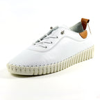 Flamborough White Leather Shoe