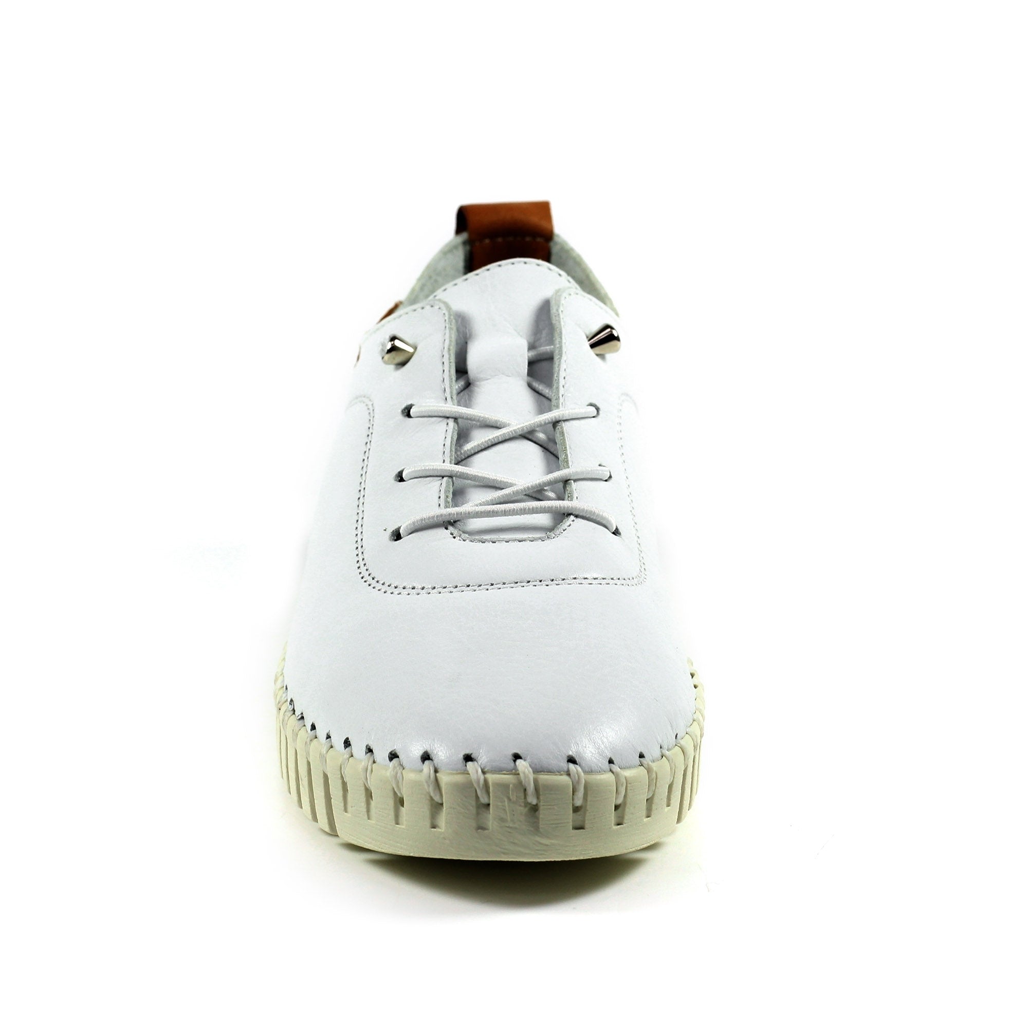 Flamborough White Leather Shoe