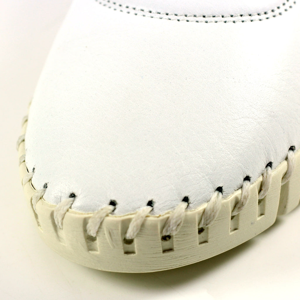 Flamborough White Leather Shoe