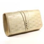Lyla Gold Satin Clutch Bag