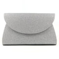 Sariyah Silver Glitter Clutch Bag