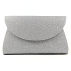 Sariyah Silver Glitter Clutch Bag