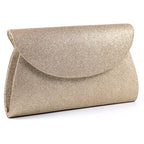 Sariyah Gold Glitter Clutch Bag