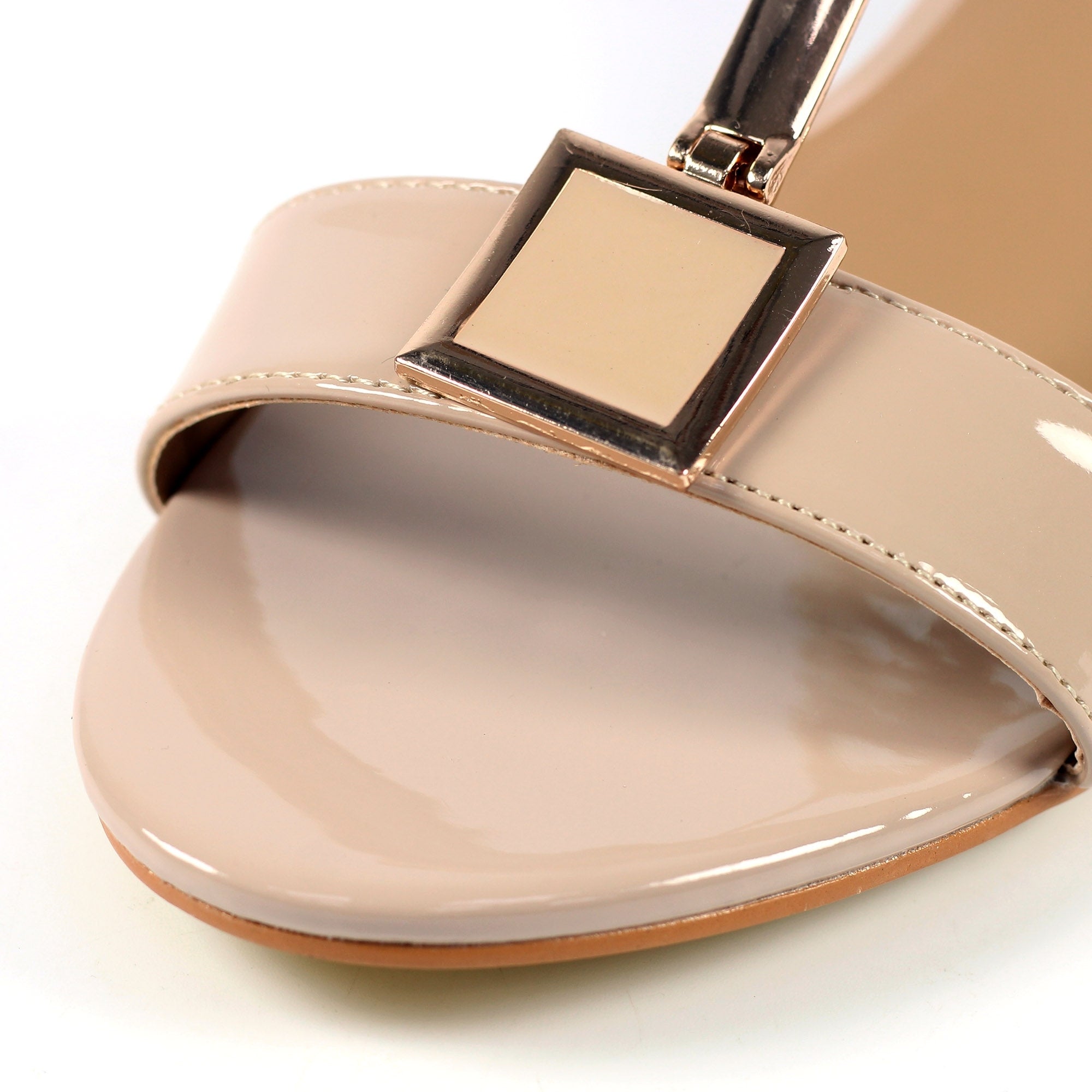Blaze Nude Patent Sandal