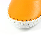 St. Ives Mustard Leather Plimsoll