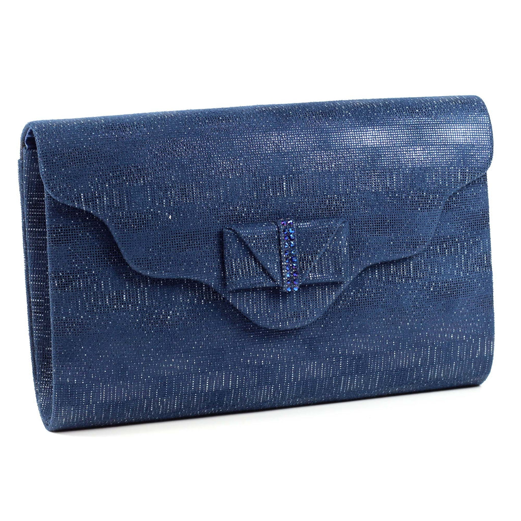 Mira Navy Clutch Bag