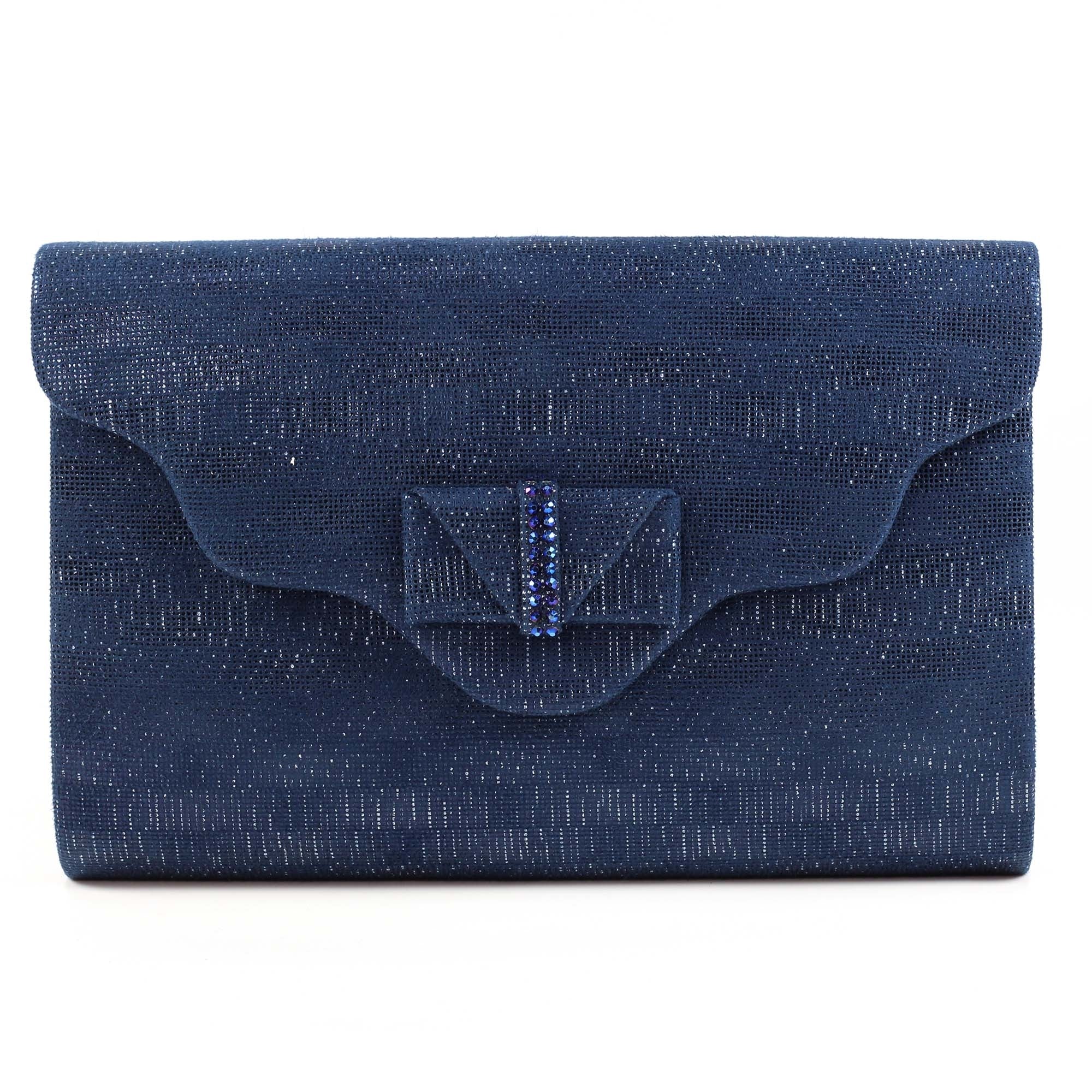 Mira Navy Clutch Bag