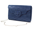 Mira Navy Clutch Bag