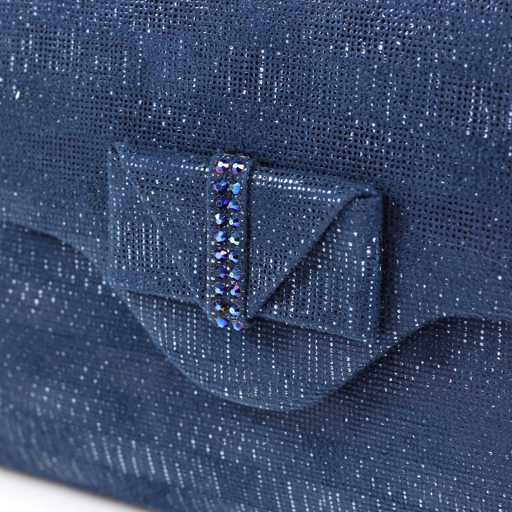 Mira Navy Clutch Bag