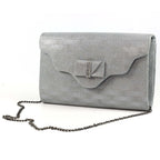 Mira Pewter Clutch Bag